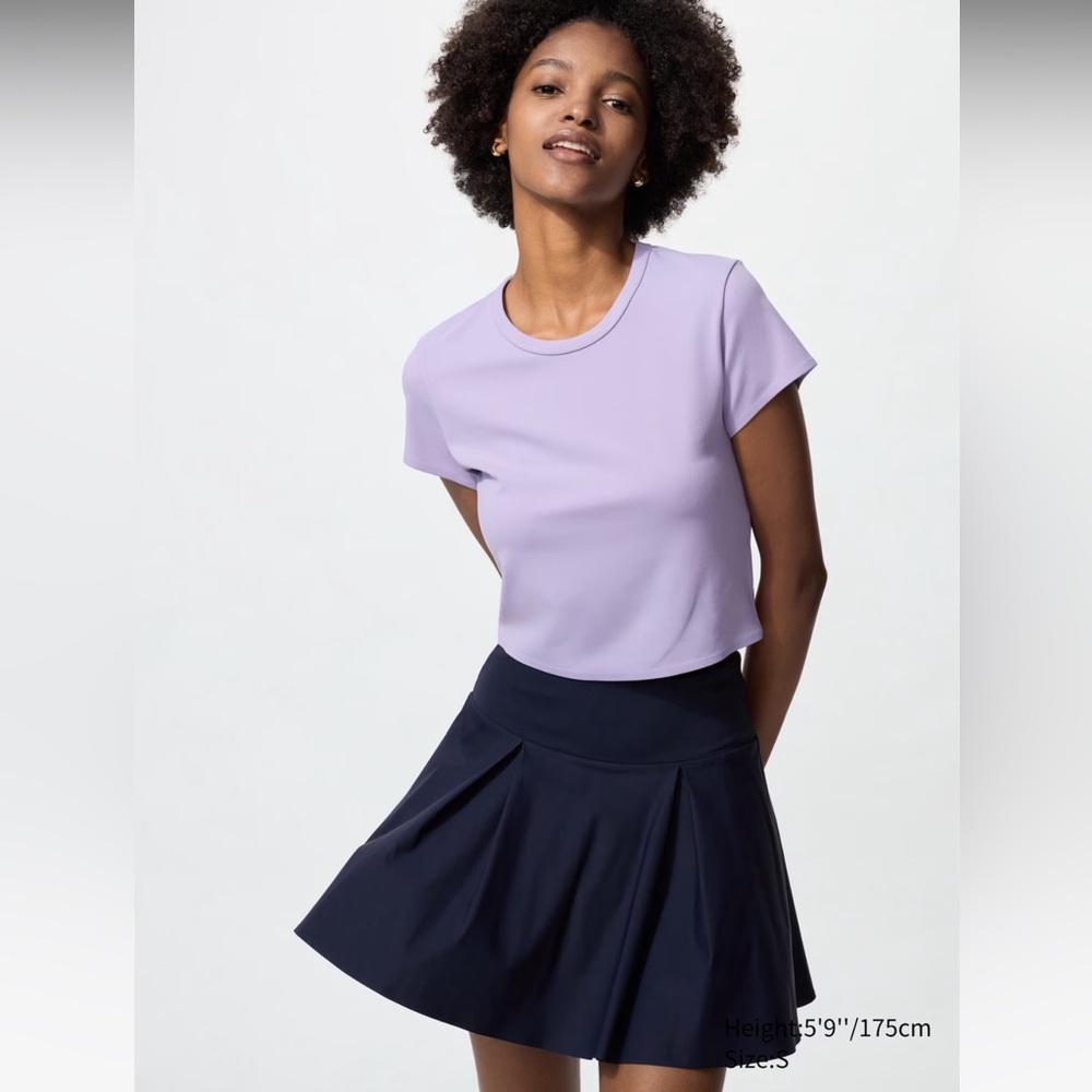 Uniqlo AIRism Soft Cropped T-Shirt NWT
